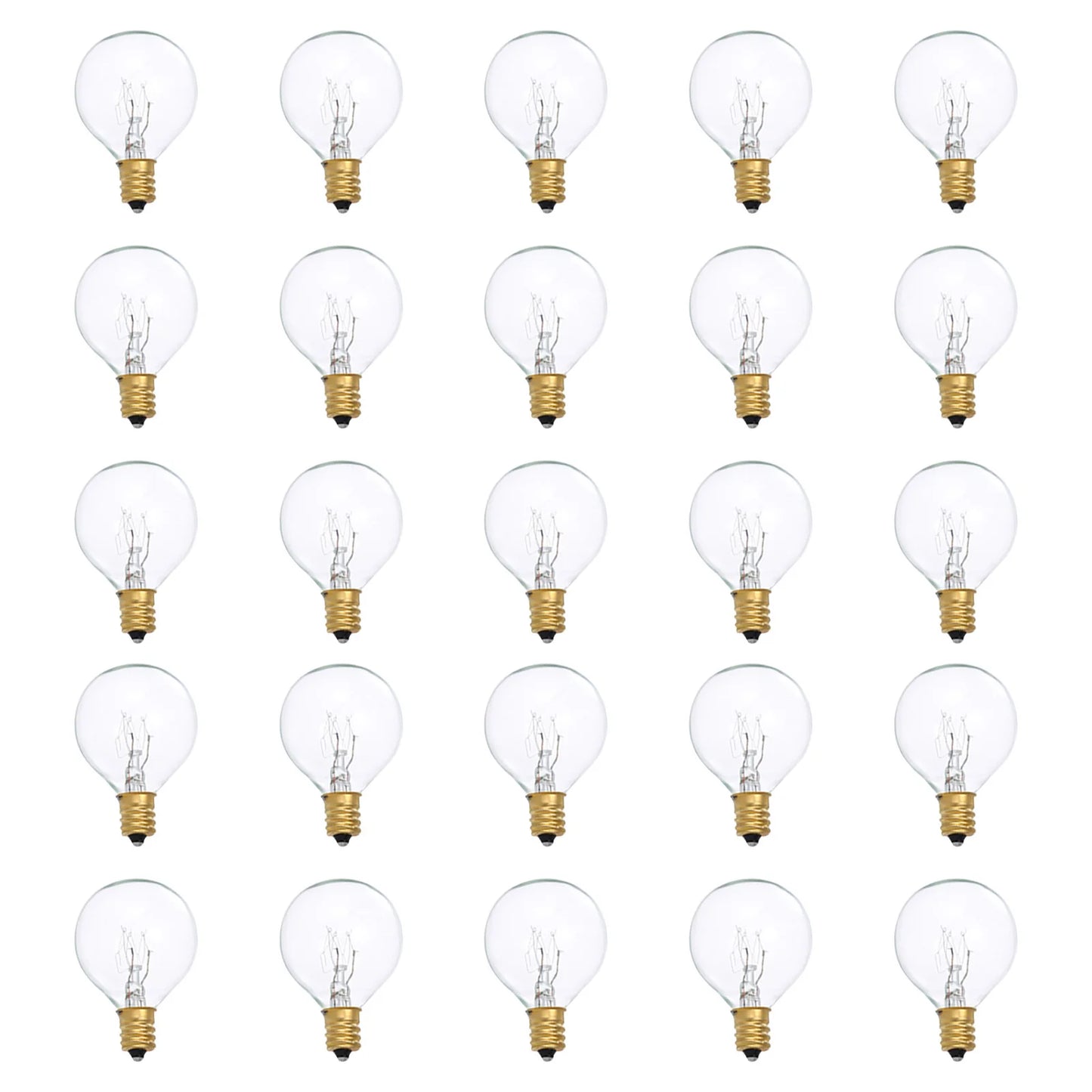 G40 Light Bulbs Replacement G40 Tungsten Bulb Lamp 7W 220-240V Clear Globe Bulb E12 Base Light Bulbs for Indoor Outdoor Peaceful Pleasures Health and Wellness Default Title