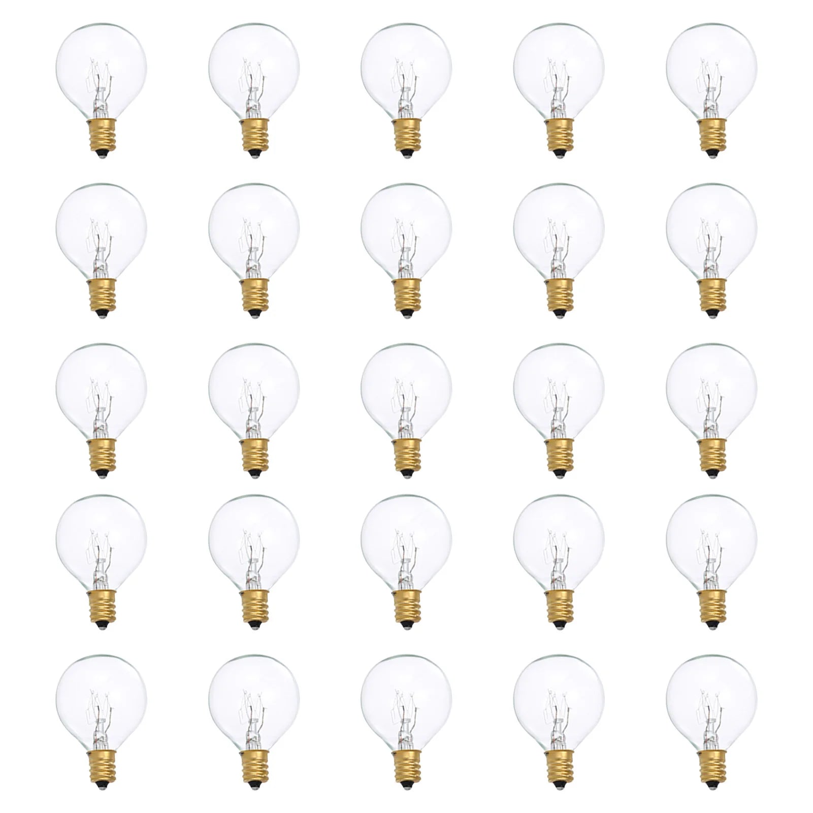 G40 Light Bulbs Replacement G40 Tungsten Bulb Lamp 7W 220-240V Clear Globe Bulb E12 Base Light Bulbs for Indoor Outdoor Peaceful Pleasures Health and Wellness Default Title