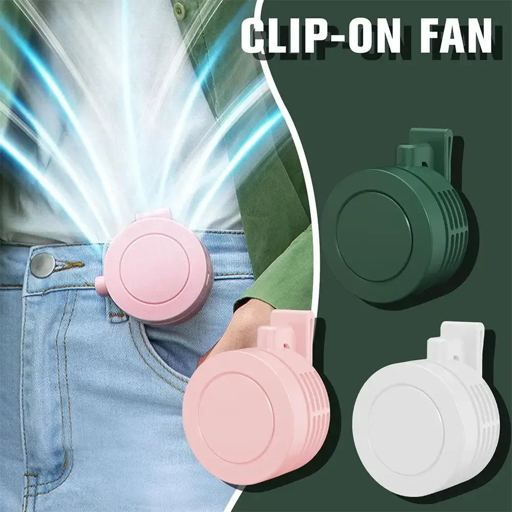 URGGU Clip-On Mini USB Rechargeable Bladeless Personal Fan