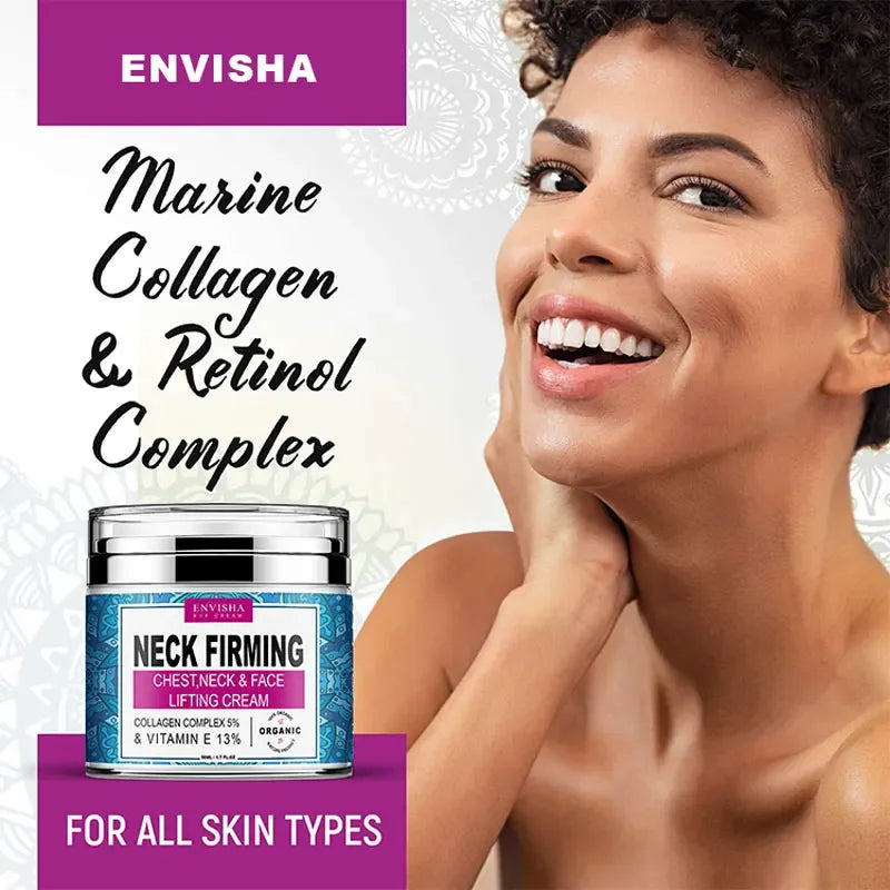 ENVISHA Neck & Face Cream – Retinol, Collagen & Hyaluronic Acid Peaceful Pleasures Health and Wellness