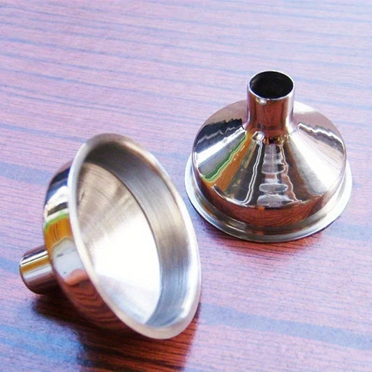1 Selling Silver Mini Stainless Steel Funnel Home Kitchen Oil Soup Peaceful Pleasures Health and Wellness