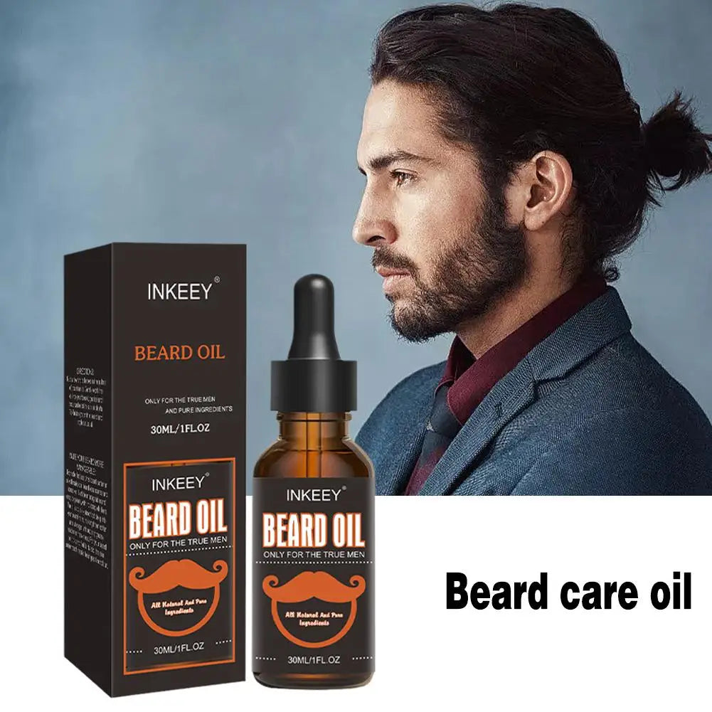 30ml Beard Care Oil For Men Natural Organic Beard Care Fast Shine Soften Beard Strengthens Mustaches Smooth Nourishing Peaceful Pleasures Health and Wellness
