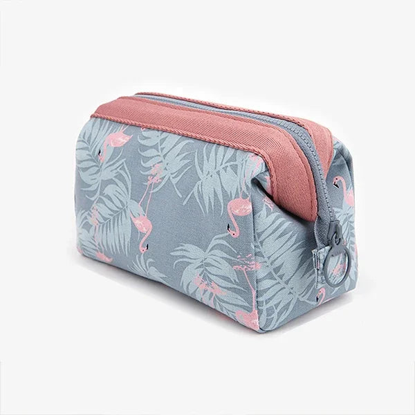 Flamingo Makeup Bag | Waterproof Travel Cosmetic Organizer