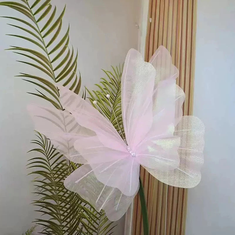 Bendable 5M Styling Tube & 3D Butterfly Wedding Party Decor Party Decoration Prop Peaceful Pleasures Health and Wellness Pink