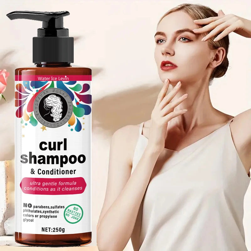 Curly Hair Shampoo & Conditioner | Glycerin Moisturizing 250g