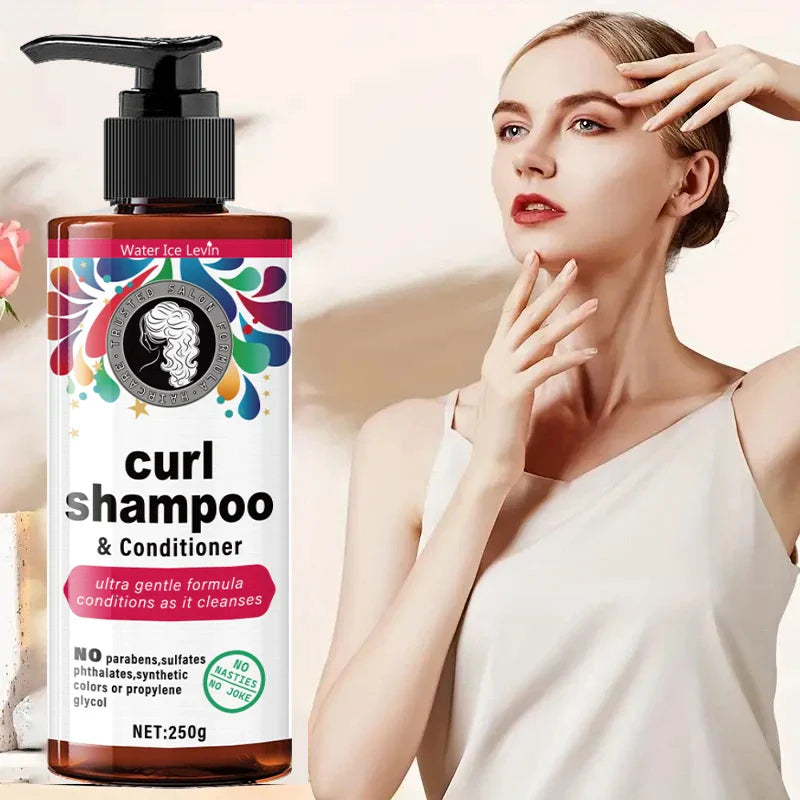 Curly Hair Shampoo & Conditioner 250g – Glycerin & Keratin