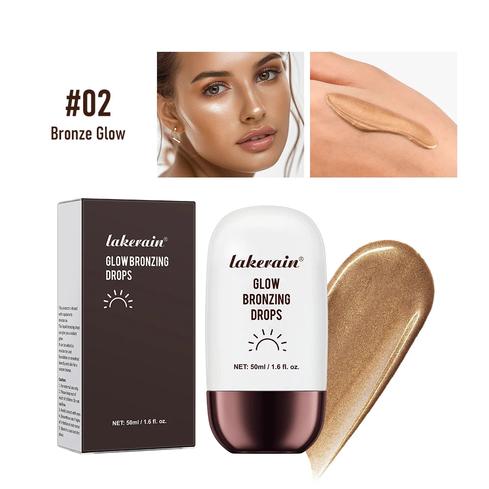 Glow Bronzing Drops Face Peptide Serums Liquid Bronzer Cream Hydrating Makeup For An Everyday Radiant Glow Summer Glow Peaceful Pleasures Health and Wellness 2