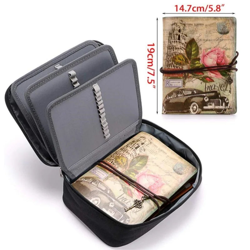 Pencil Case 72 Slots Multifunctional Large Capacity Pouch Zipper