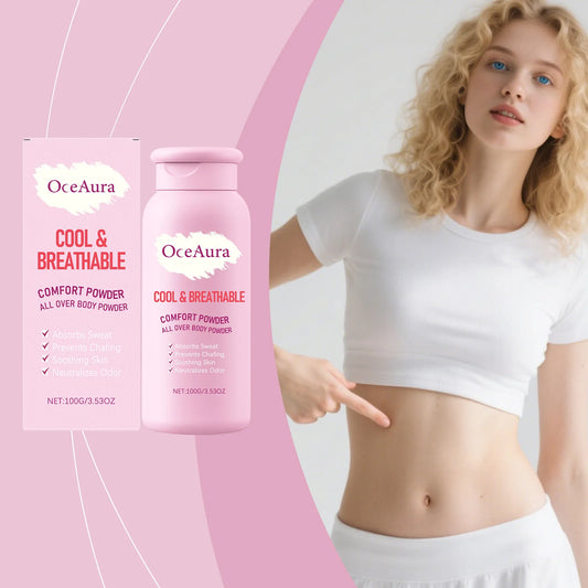 OceAura Talcum Powder – Sweat & Odor Control, Sensitive Skin