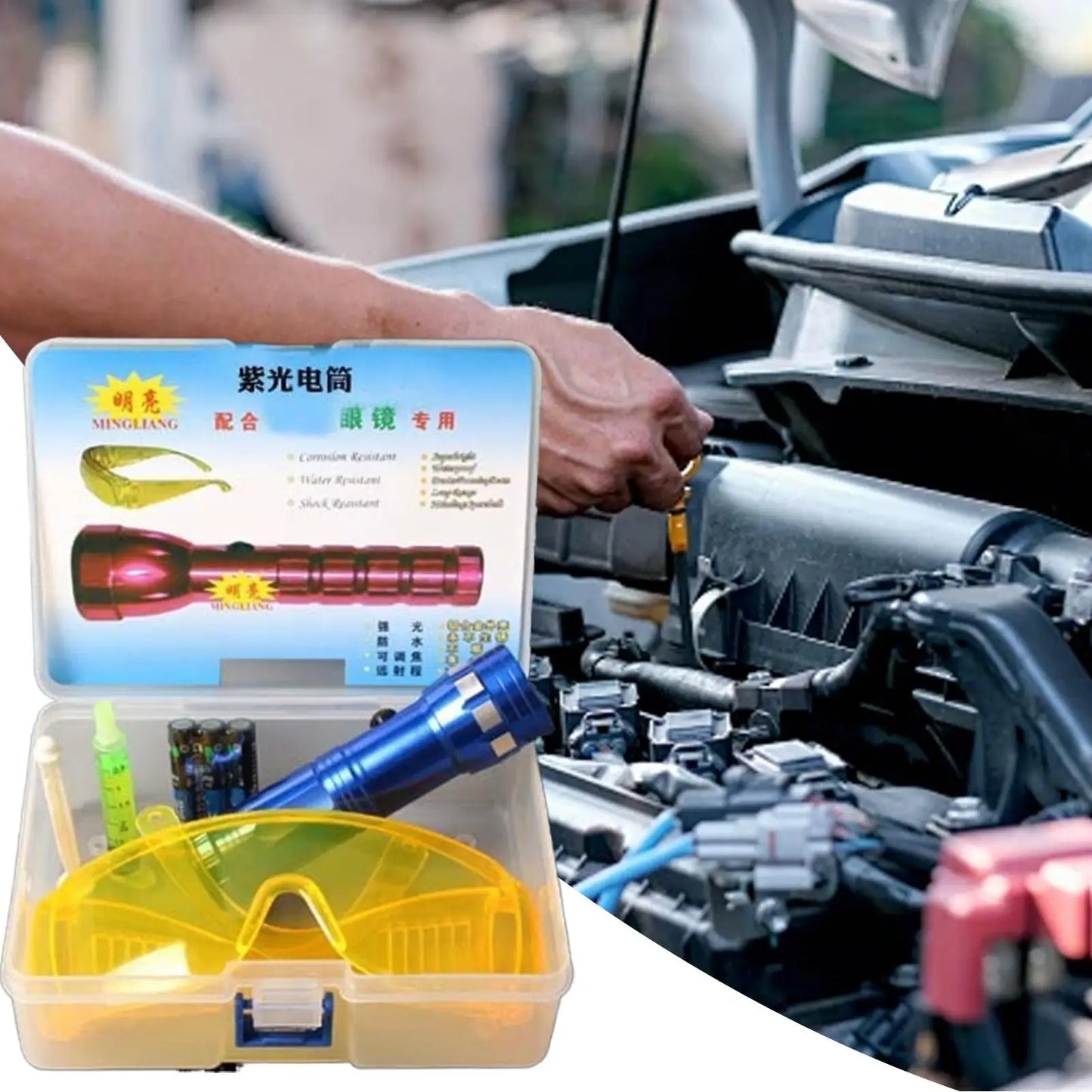 Car AC UV Fluorescent Leak Detection Kit – Auto & Home