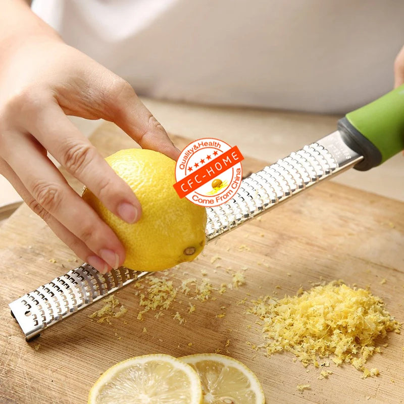 Citrus Lemon Zester & Cheese Grater-Parmesan Cheese, Lemon, Ginger, Garlic, Nutmeg, Chocolate, Vegetables, Fruits, kitchen tools Peaceful Pleasures Health and Wellness