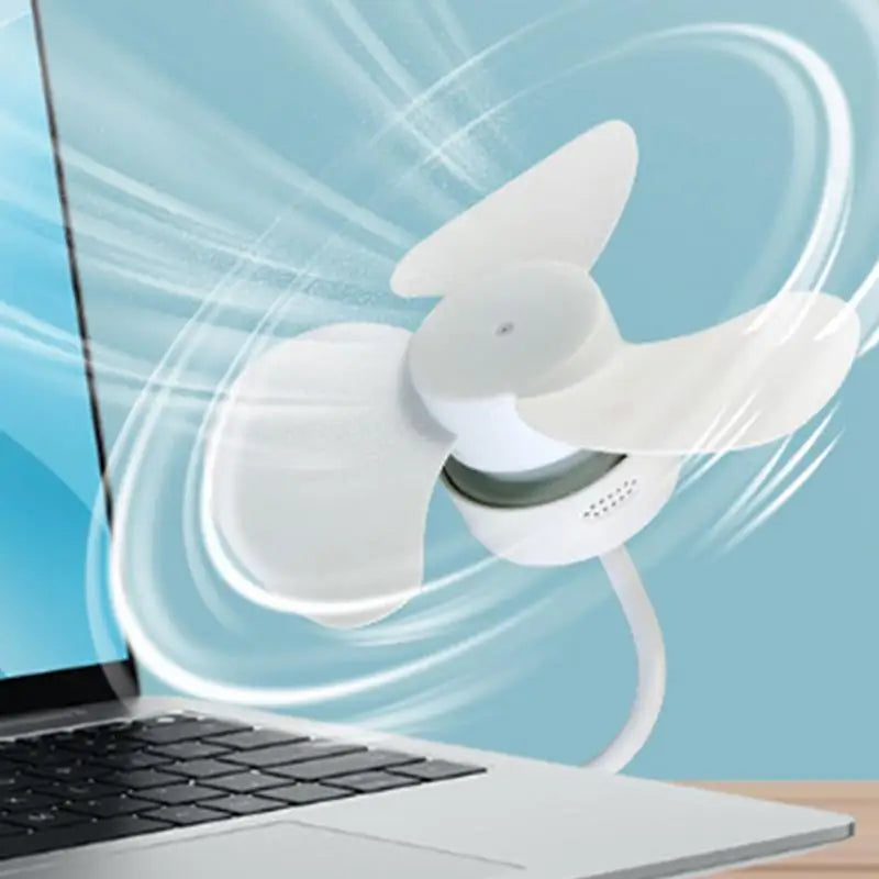 Portable Fan USB Personal Portable Airflow 5V Powerful Silent Personal Fan With Portable Airflow For Camping Bedroom Traveling Peaceful Pleasures Health and Wellness