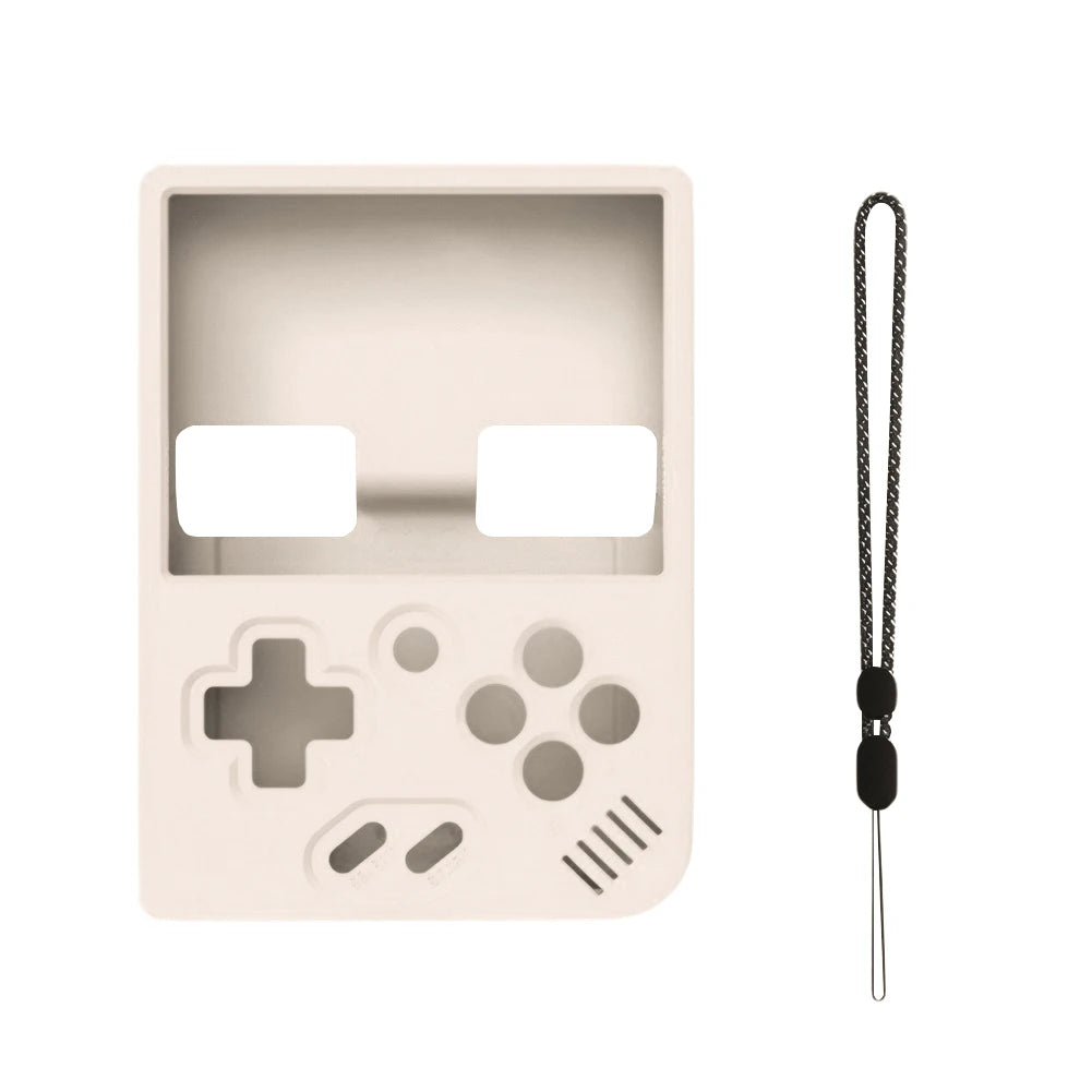 Silicone Shockproof Cover with Lanyard for MIYOO MINI Plus Peaceful Pleasures Health and Wellness Beige United States