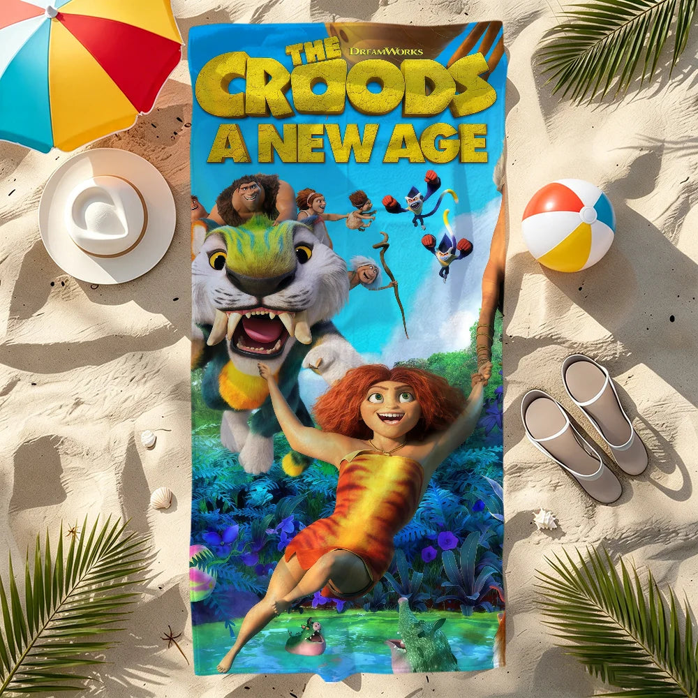 The Croods 2 Quick-Dry Beach Towel | Soft Pool & Travel Towel