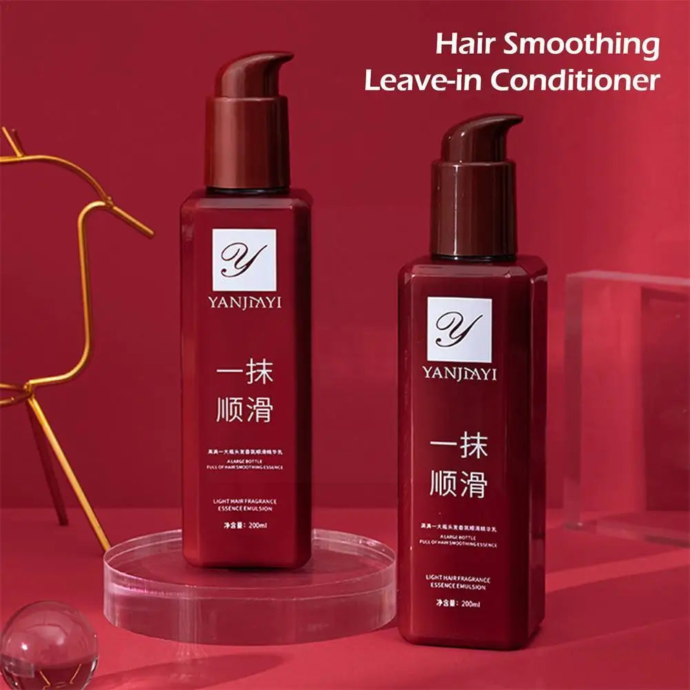 200ml Smoothing Hair Conditioner Hair Leave-in Conditioner Wash-free Film Frizz Hair Conditioner Care Anti Frizz-improving Y8R4 Peaceful Pleasures Health and Wellness