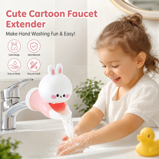 Upgraded Baby Cartoon Faucet Extender Hot Selling Children Hand Washing Assist Device Faucet Splash Proof Extended Mouth Peaceful Pleasures Health and Wellness