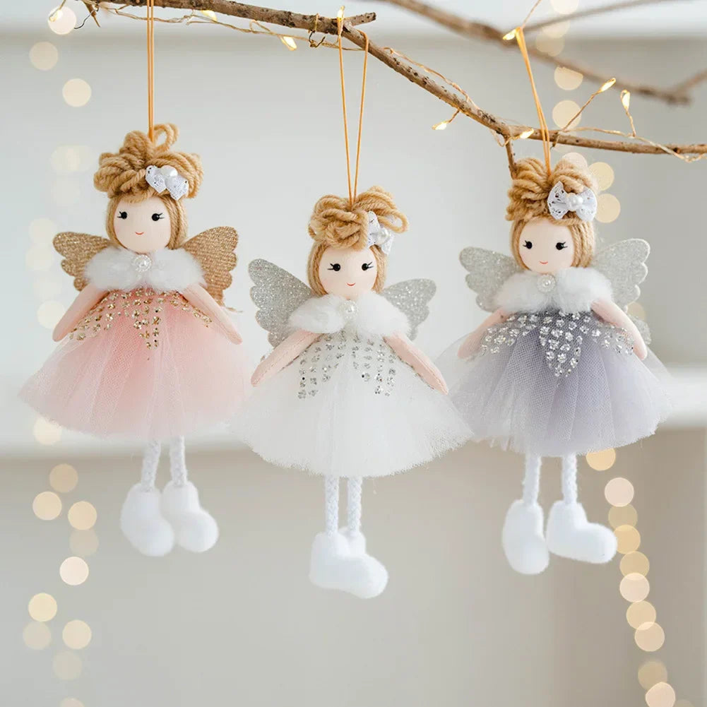 Christmas Angel Doll Pendant | Plush Hanging Tree Ornament