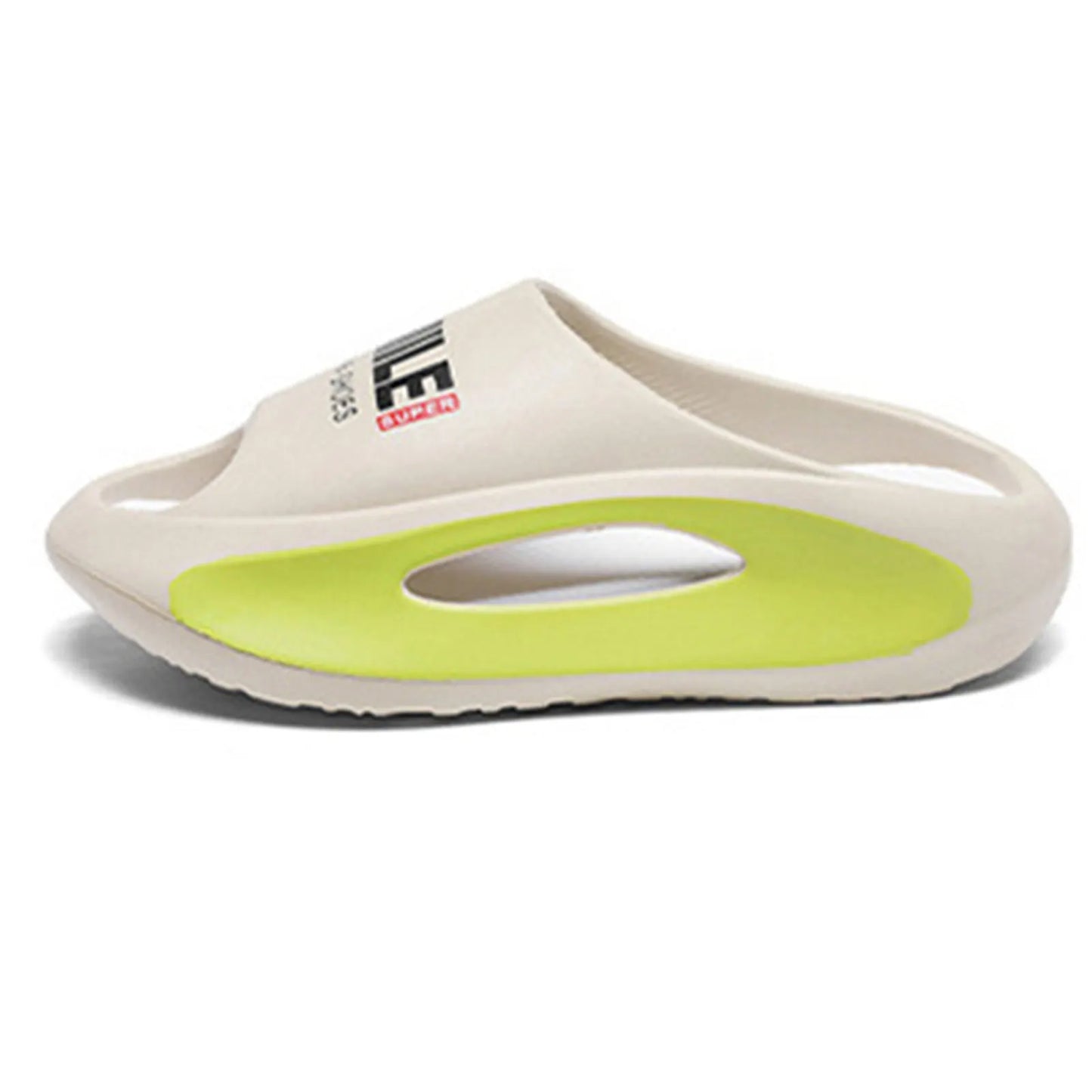 Men Cloud Slippers Open Toe Cushioned Thick Sole Shower Slippers for Beach Hotel Gym Vacation Peaceful Pleasures Health and Wellness