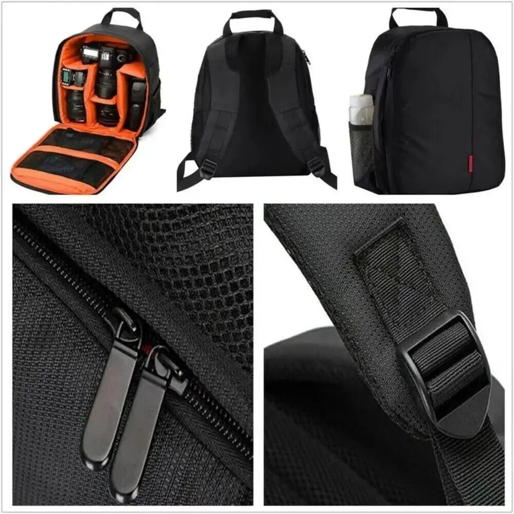 Multi-functional Camera Bag Waterproof Wear Resistant Digital DSLR Camera Padded Dividers Protective Box Camera Lens Pouch Peaceful Pleasures Health and Wellness