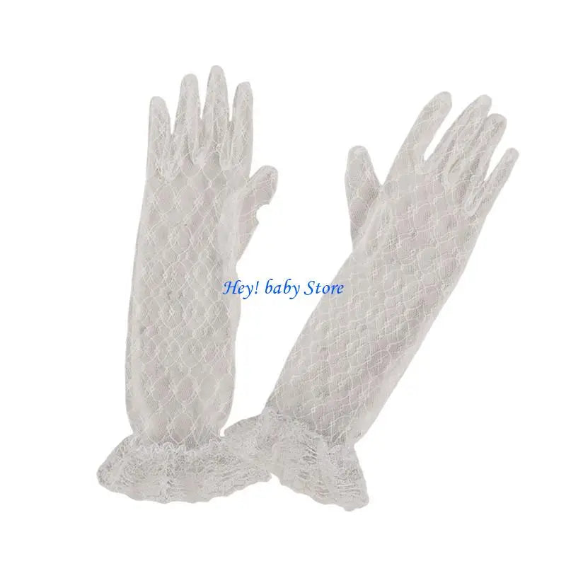 Girls Lace Dress Gloves | Wedding, Birthday & Communion