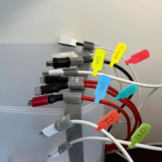 Writable Colored Cable Labels – Nylon Self-Adhesive Wire Tags Cable Labels Peaceful Pleasures Health and Wellness