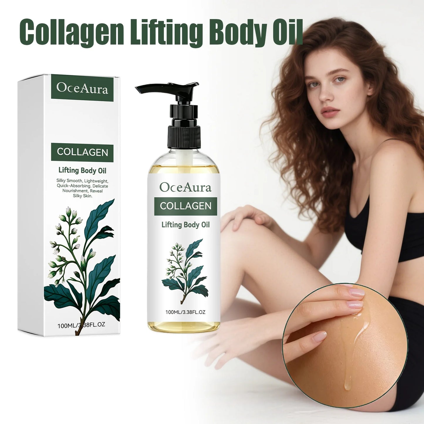 Collagen Lifting Body Oil – Firming & Hydrating Skin Care Peaceful Pleasures Health and Wellness