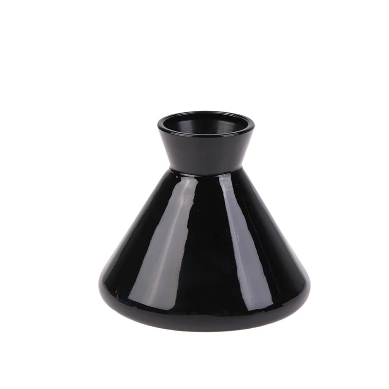 1PC 220ml Containers Diffuser Bottle Aromatherapy Diffuser Bottle Modern Simple Diffuser Glass Bottle Essential Oil Organizers Peaceful Pleasures Health and Wellness Black
