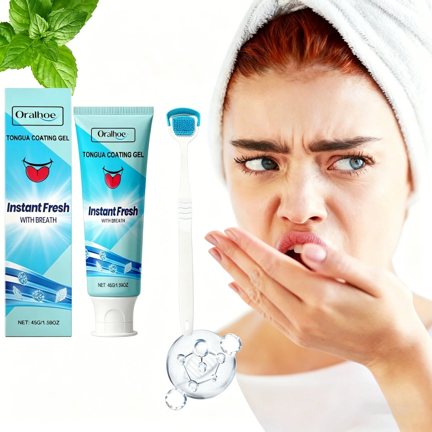 Oralhoe Tongue Cleansing Gel – Fresh Breath & Coating Removal
