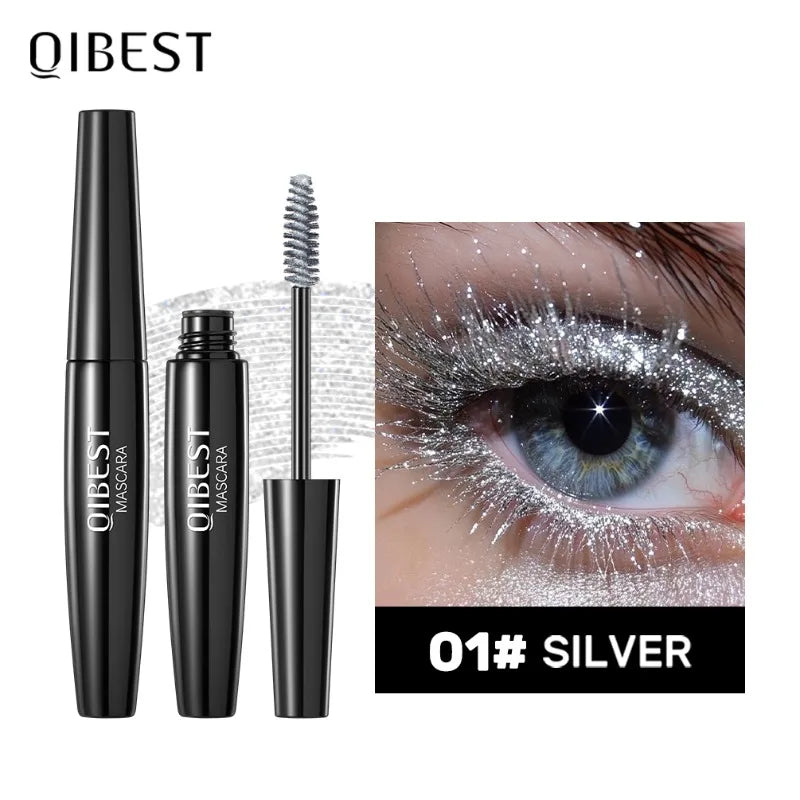Snowflake Glitter Shimmer Mascara – Waterproof & Volumizing