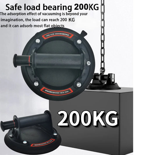 2024 Vacuum Suction Cup 200kg Loading Capacity Heavy Duty Vacuum Spreader for Tile Adsorption Granite Glass Lifting 8 Inch Cup Peaceful Pleasures Health and Wellness