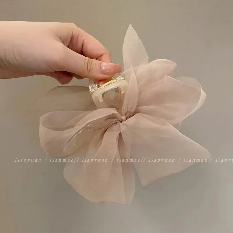 Elegant Net Ponytail Braid Claw Clip Hairpin | Women's Hair Accessory