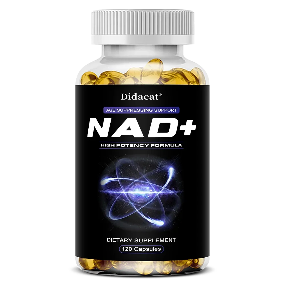 NAD+ Capsules with Resveratrol & Quercetin, Cellular Wellness Supplement for Mitochondrial, Brain, Heart & Daily Stamina Support Peaceful Pleasures Health and Wellness 120 count-1 bottle