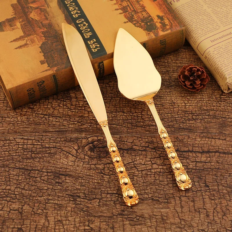 2Pcs Wedding Cake Knife and Shovel Pizza Bread Knife Wedding Supplies Cake Knife Triangle Bread Shovel Baking Tools Peaceful Pleasures Health and Wellness Style 33