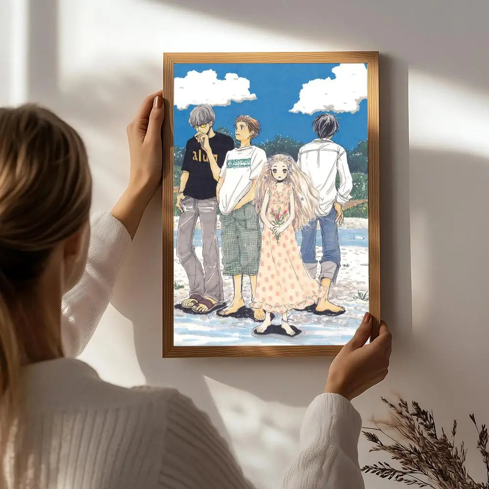 Honey and Clover Anime Poster – HD Waterproof Wall Art Anime Wall Poster Peaceful Pleasures Health and Wellness White7 15X20cmNoframe