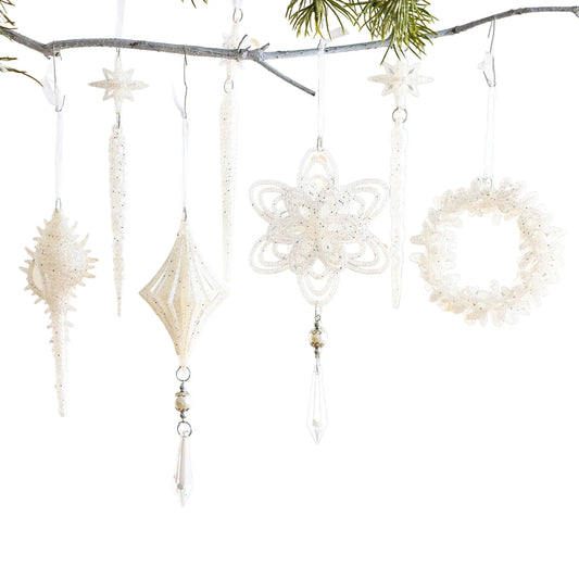 White Christmas Tree Hanging Ornaments – Candy, Chime & Wreath Christmas Tree Ornament Oasis Select