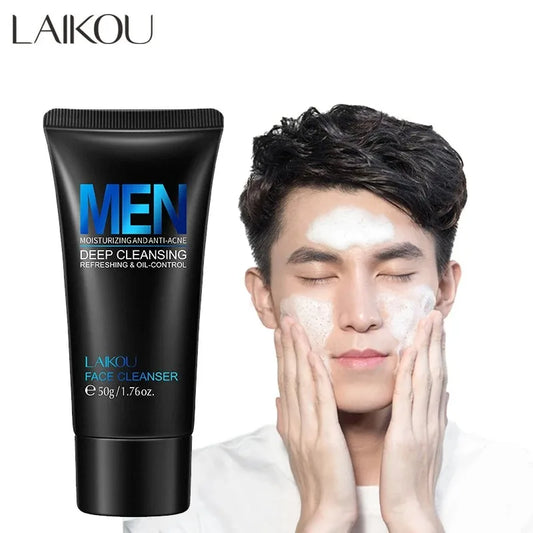LAIKOU Men's Face Wash – Oil Control & Deep Cleanse 50g Men's Facial Cleanser Oasis Select