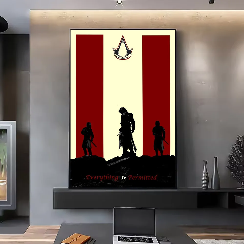 Assassin's Creed HD Poster Waterproof PVC Wall Art Decor Wall Art Poster Peaceful Pleasures Health and Wellness