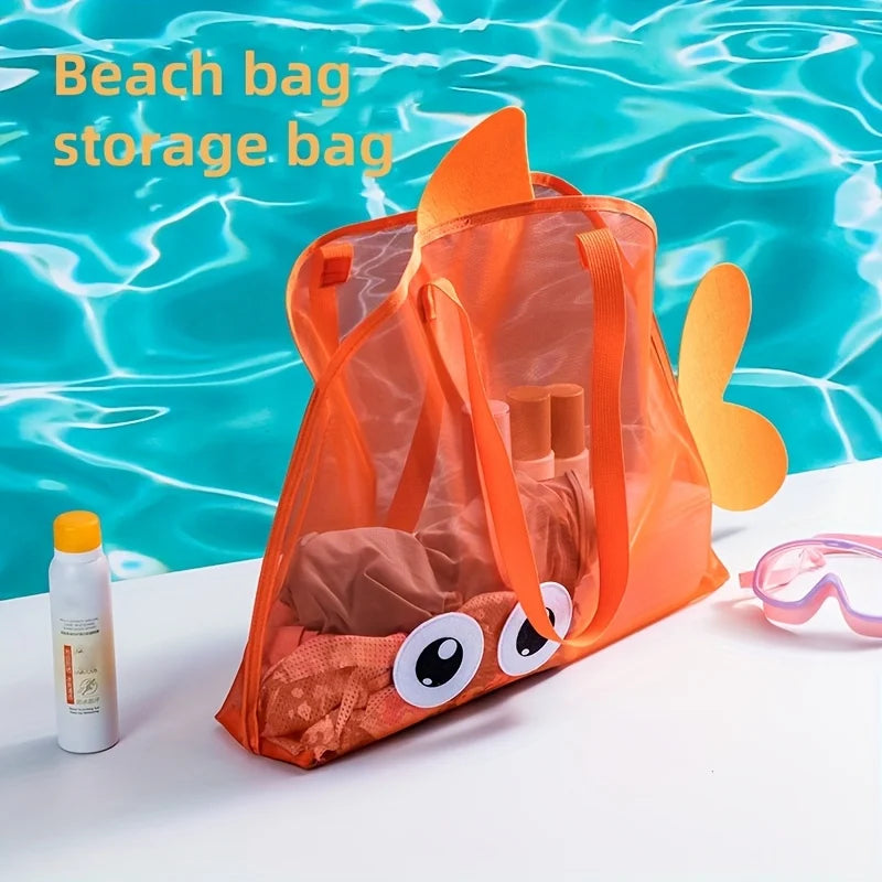 Large Mesh Beach Bag – Family Pool Tote for Toys & Travel