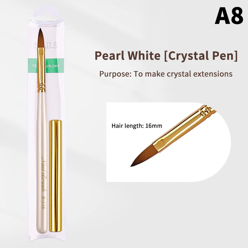 1 PCS Nail Brush For Manicure Art Brush Nail Salon Brush Gadgets Nail Supplies For Professionals Peaceful Pleasures Health and Wellness A8