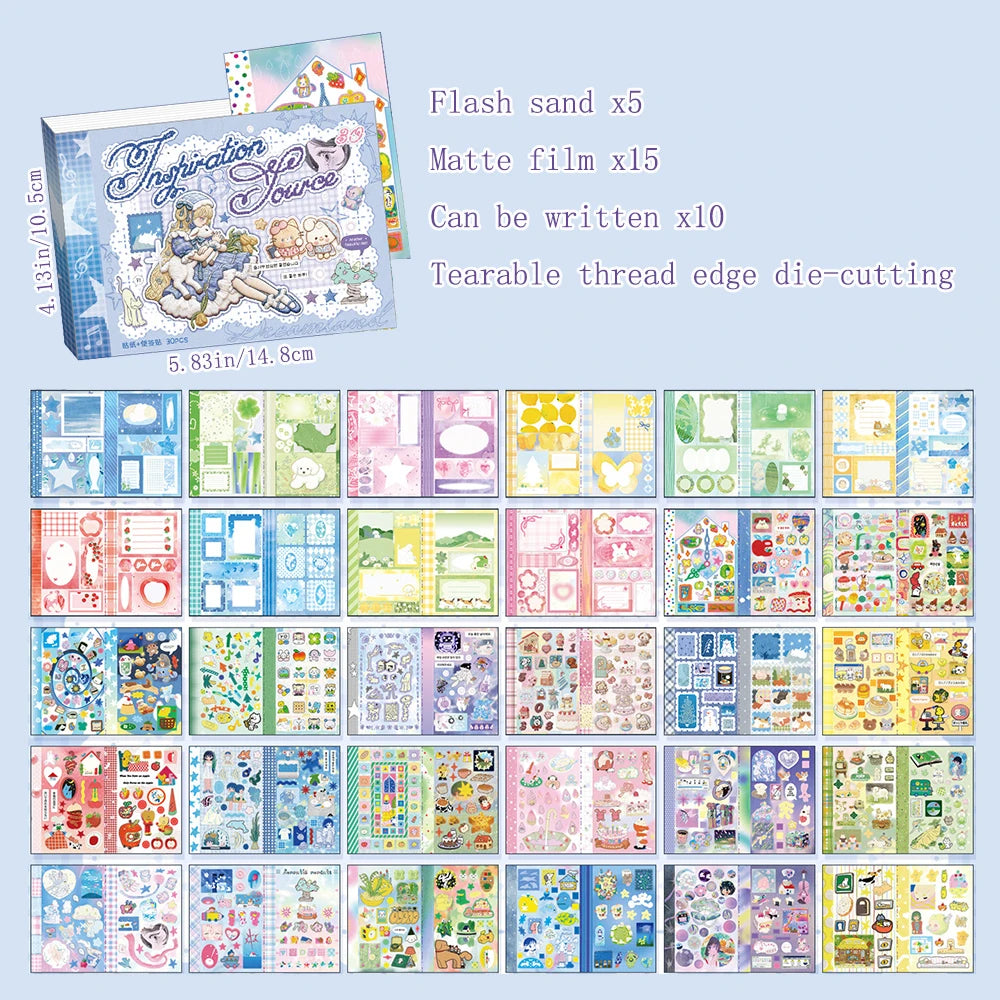M5 Sticker Material Korean Ins Beauty DIY Handmade Book Stickers