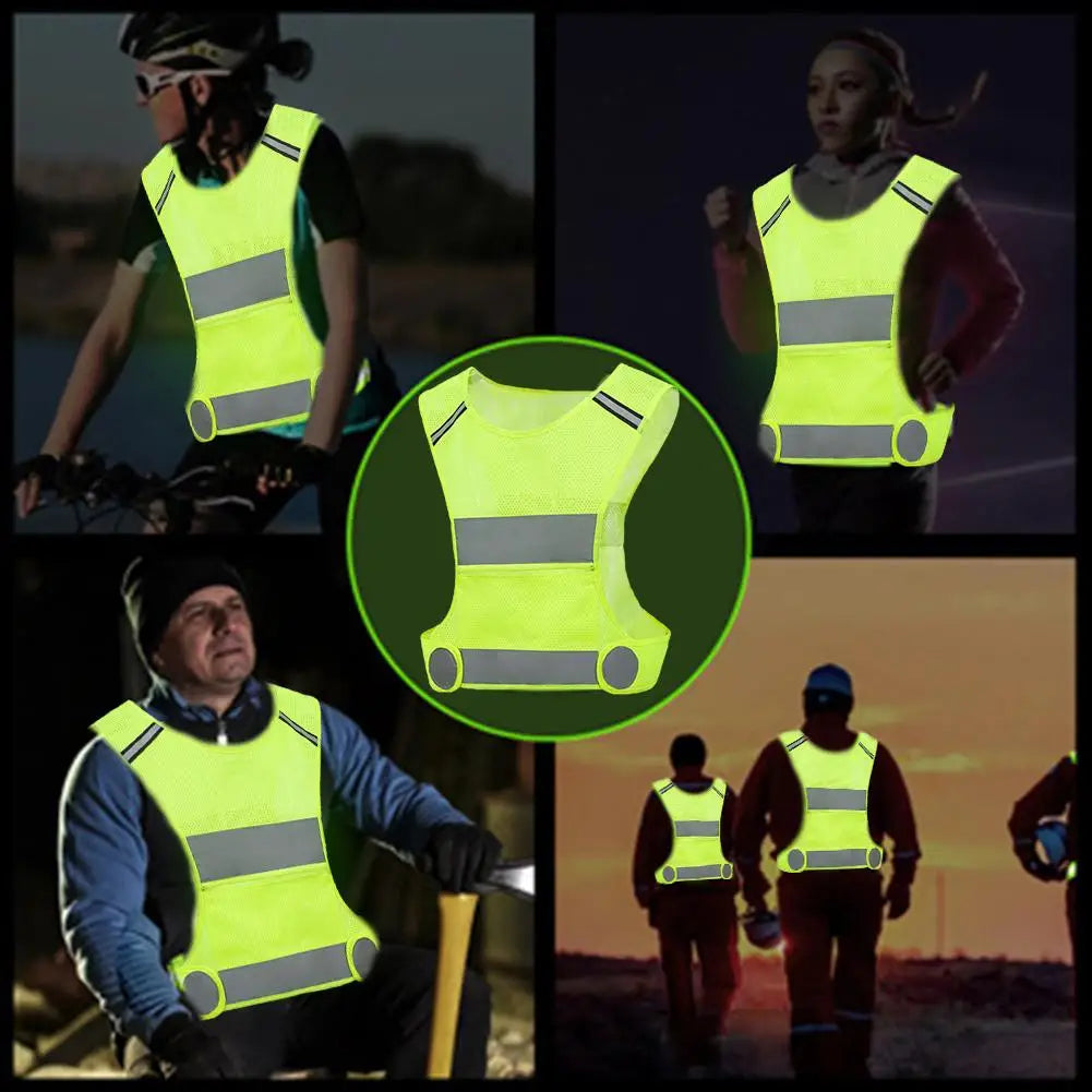 High Visibility Reflective Safety Vest – Lightweight & Adjustable