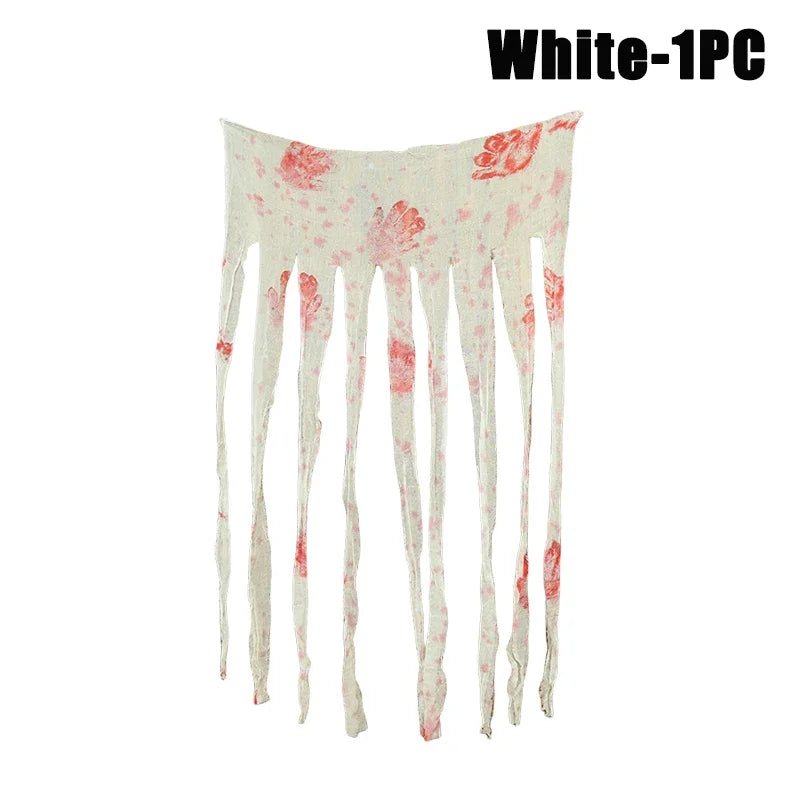 Halloween Blood Handprint Gauze Tablecloth | Haunted House Decor