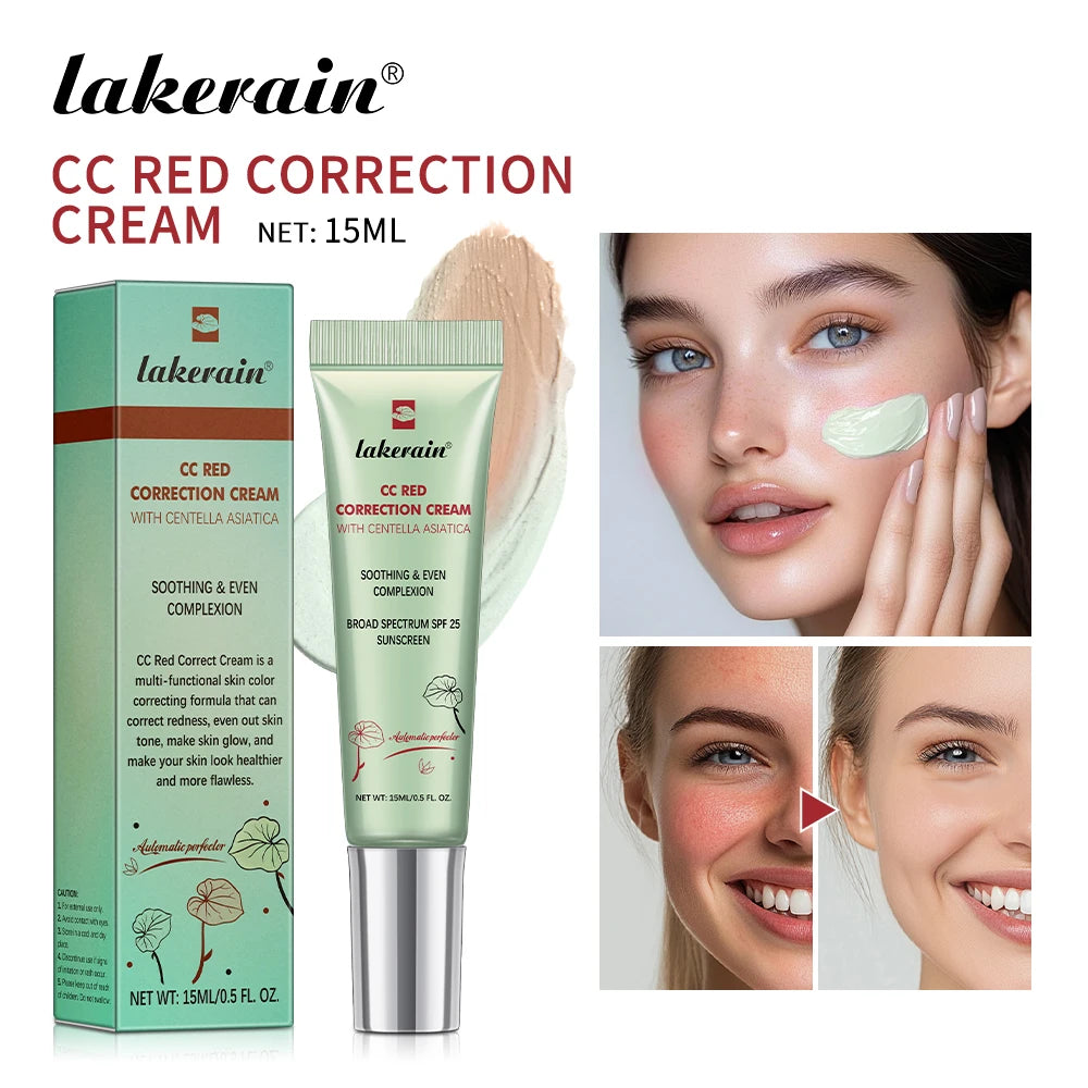 Moisturizing Correcting CC Cream Waterproof Anti-sweat Makeup Before Concealer Lasting Women Makeup Protect Skin erborian Make Peaceful Pleasures Health and Wellness 15ml1