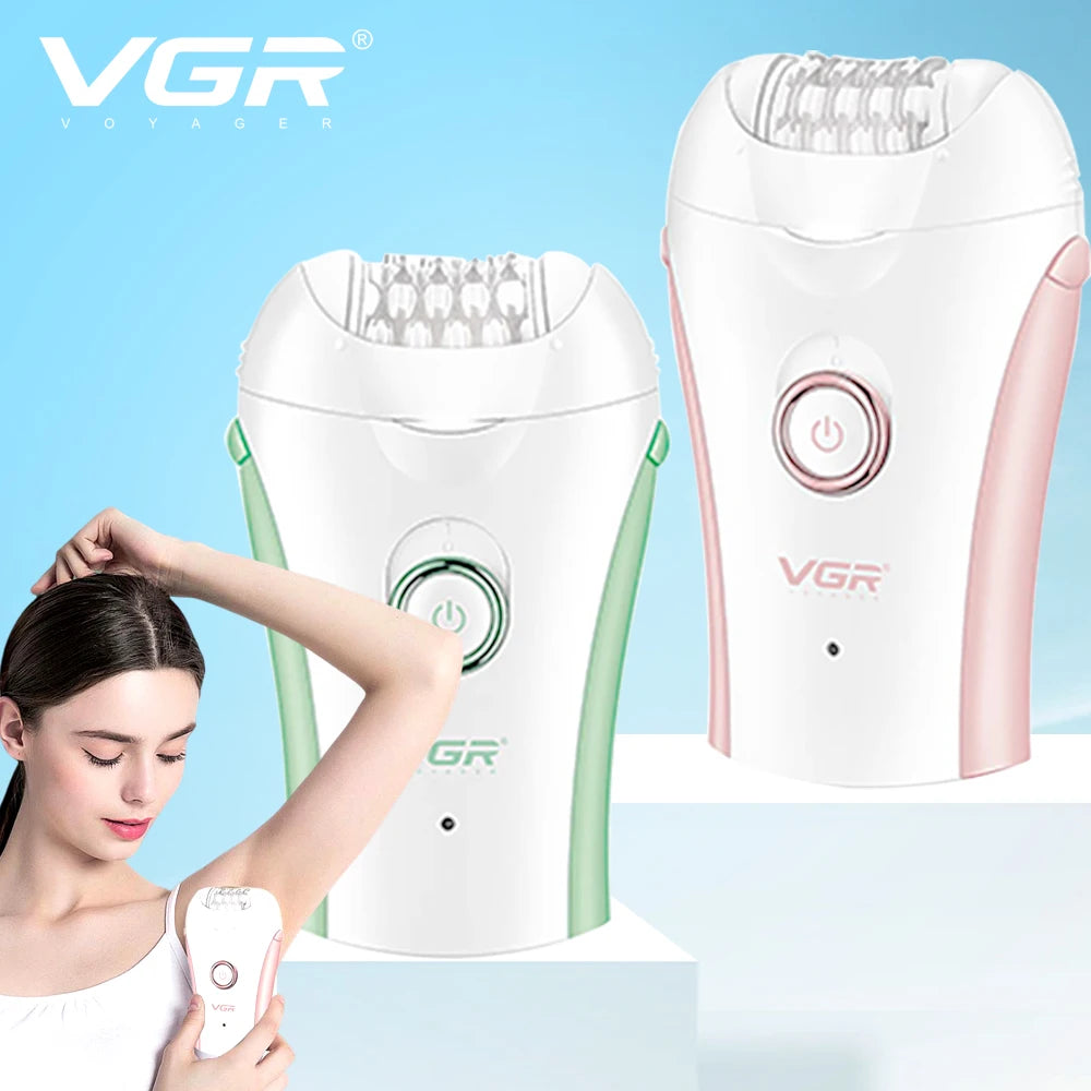 VGR 705 Epilator Professional Epilator Hair Remover Rechargeable Hair Remover Women Hair Remover Portable Electric Epilator Peaceful Pleasures Health and Wellness