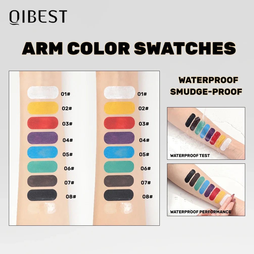 QIBEST Double-Ended Tinted Eyebrow Cream Mascara Waterproof And Sweat Proof Eyebrow Gel Soap Lasting Makeup Colorful Brow Cream Peaceful Pleasures Health and Wellness