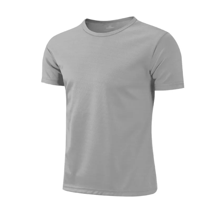 Quick Dry Crew Neck Short Sleeve T Shirt Breathable Performance Tee for Work Team Uniform and Casual Wear for Women Men Peaceful Pleasures Health and Wellness Grey XXXL