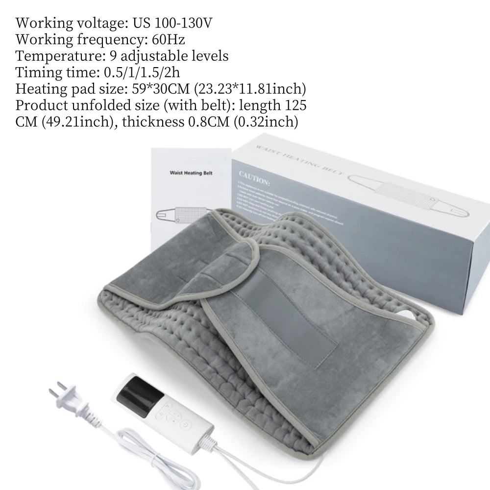 Electric Heating Pads for Back Neck Shoulder Relief Home Sofa Office Desktop Winter Warm Blanket Auto-Off Machine Washable Mat Peaceful Pleasures Health and Wellness Type 2 US PLUG 110V