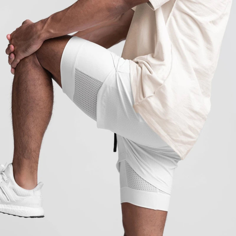 Men's 2-in-1 Running Shorts | Breathable Athletic Training