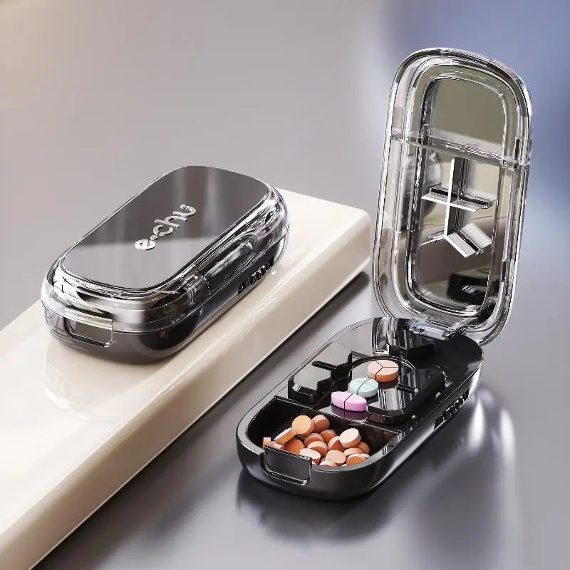 3-in-1 Pill Cutter & Organizer | Precision Tablet Splitter