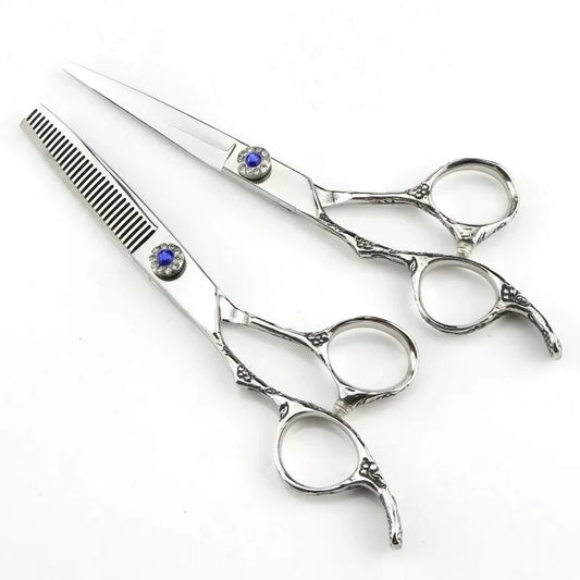 6 Inch Hairdressing Scissors Barber Authentic Professional Shears Flat Exclusive Thinning Clipper Hair Cutting Tools Peaceful Pleasures Health and Wellness